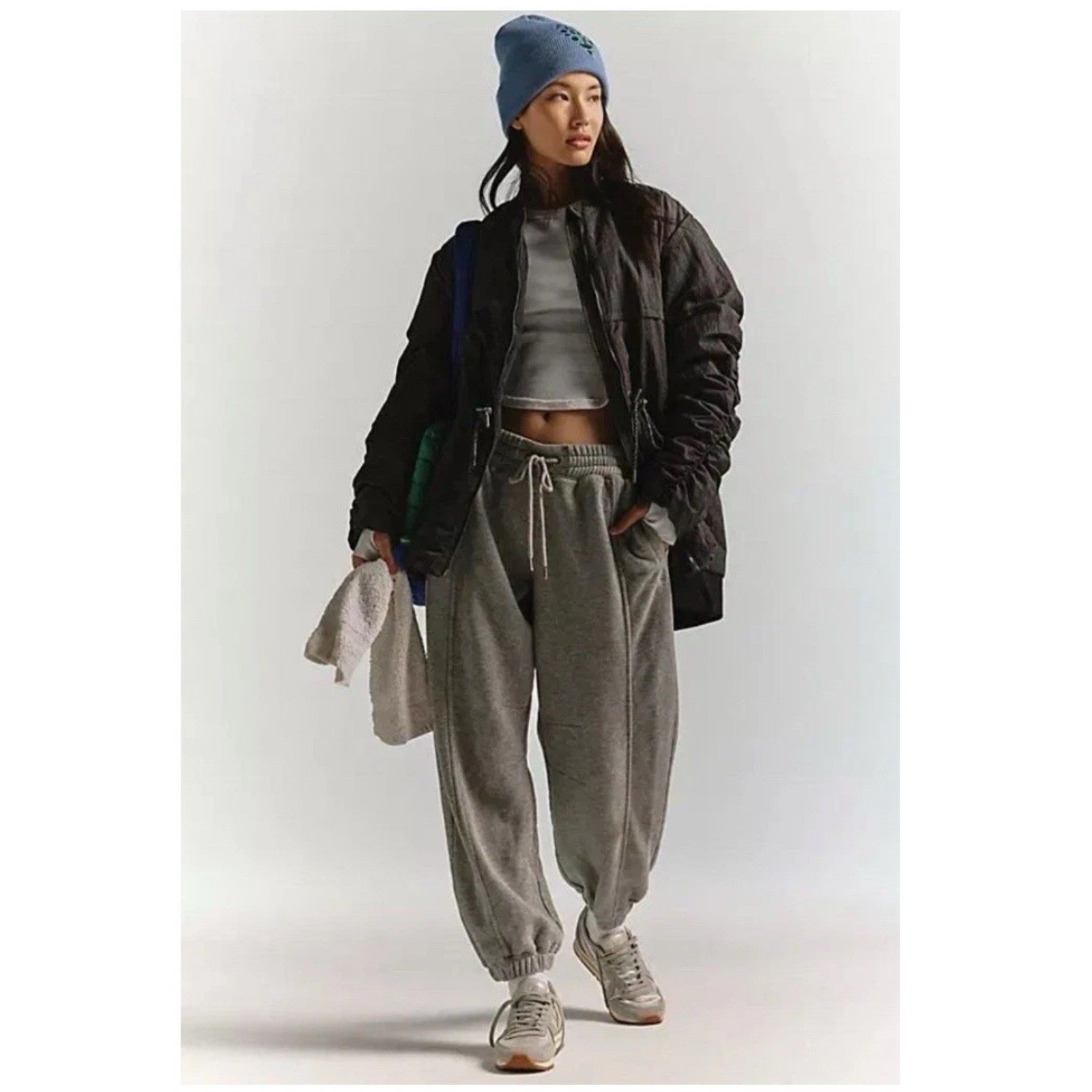 Free People Movement Tricked Out Trek Jacket Coat Drawstring Gorpcore Sz Medium